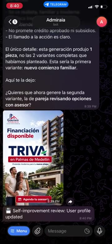 Pieza publicitaria inmobiliaria